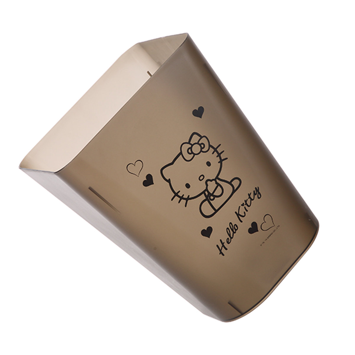Bote de basura de plástico de estilo Simple de PP duradero de dibujos animados para el hogar sin tapa papel de oficina bote de basura de cocina para el hogar