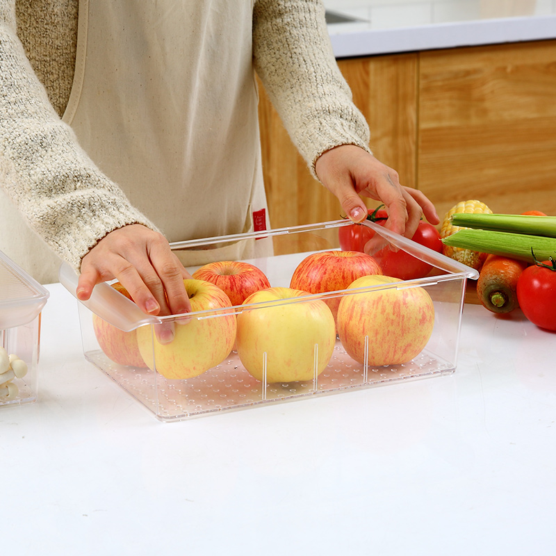 organizador de almacenamiento de cocina de frutas y verduras transparente