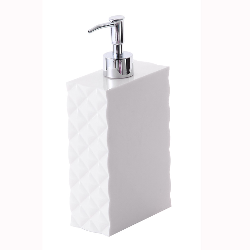Accesorios de baño PP Botella de espuma de jabón Dispensador de líquido de jabón de lavado a mano de plástico con bomba de metal