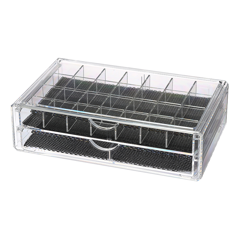 32 compartimentos PS Cajón transparente Joyero Caja de almacenamiento Pendiente Anillo Pulsera