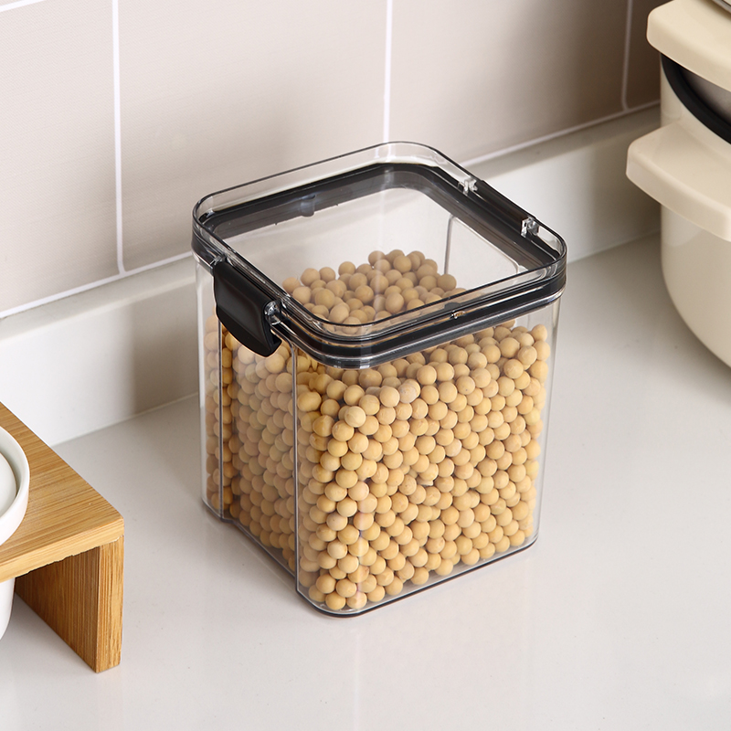 Alimentos secos nueces granos cereales mantener apilable refrigerador organizador contenedor hermético plástico almacenamiento de alimentos organizador