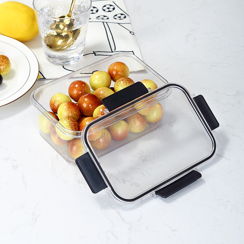 Fiambrera Bento de plástico para almacenamiento de aperitivos y frutas de plástico de grado alimenticio para microondas