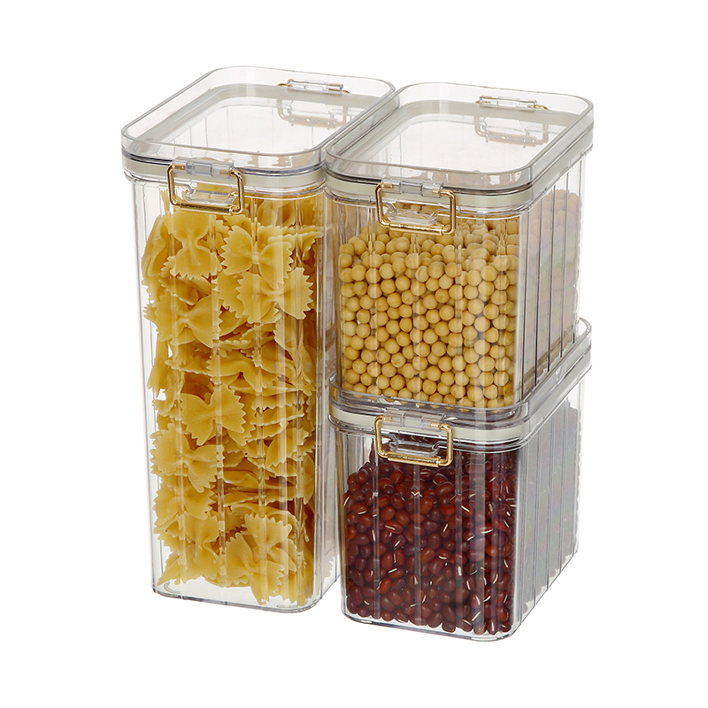 Mini tarros herméticos de plástico, tarros de especias con tapas, refrigerador apilable, congelador, cocina, contenedores de almacenamiento de alimentos para mascotas pequeñas